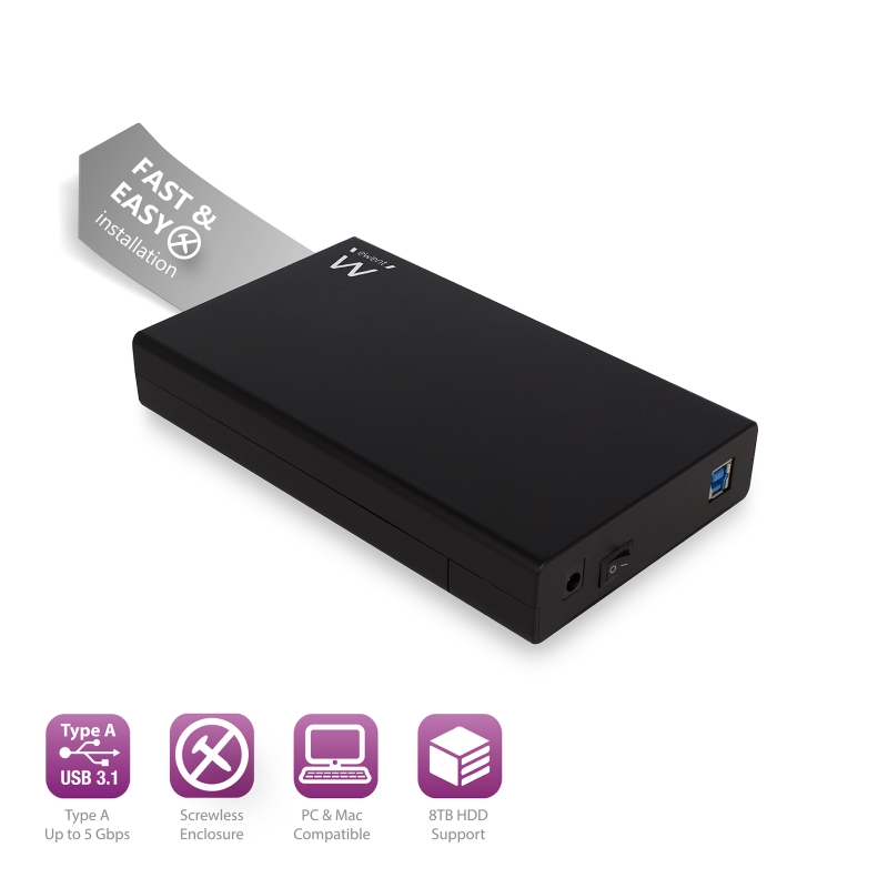 BOX ESTERNO PER HARD DISK 3.5” SATA – USB 3.0